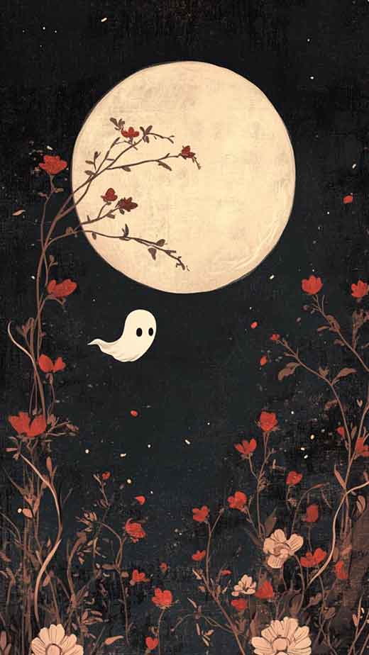 spooky cute free vintage aesthetic wallpaper for iphone