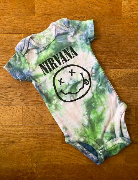 Vintage Rock Band Baby Bodysuit Nirvana