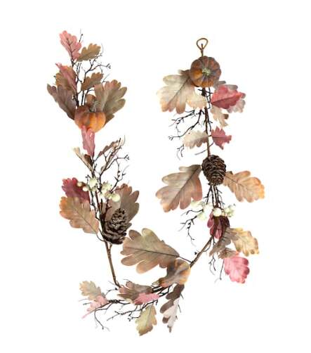 Pink Leaves Fall Garland