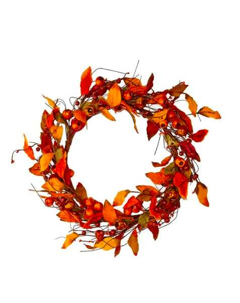 Fall Leaf & Pod Wreath | 22"