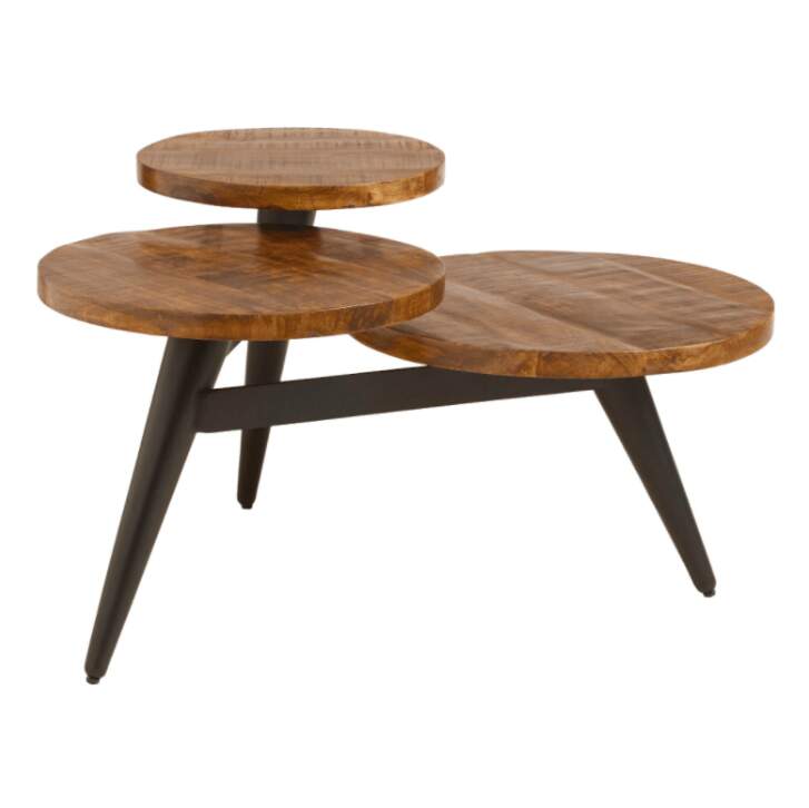 Wood And Metal Multi Level Coffee Table, World Market