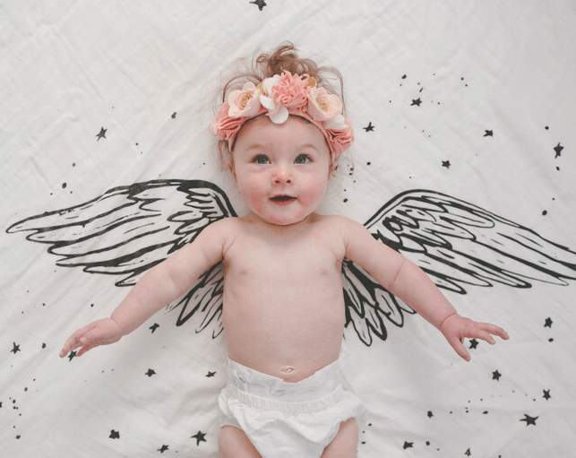 Organic Angel Wings Swaddle