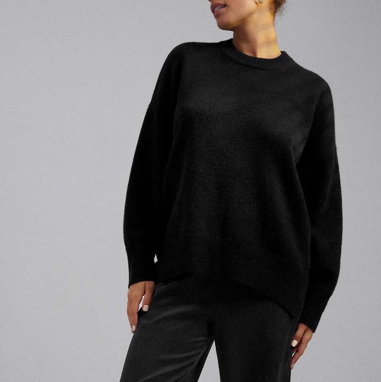 Cashmere Relaxed Crew Neck Pullover