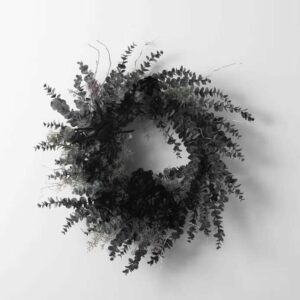 28"Black Silk Wreath