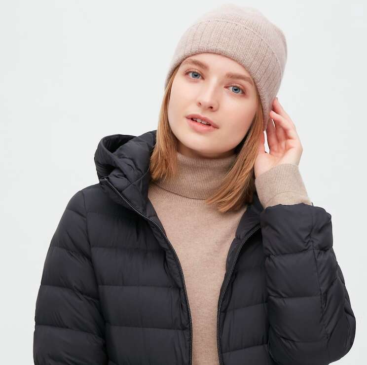 Shallow Fit Cashmere knitted Beanie uniqlo