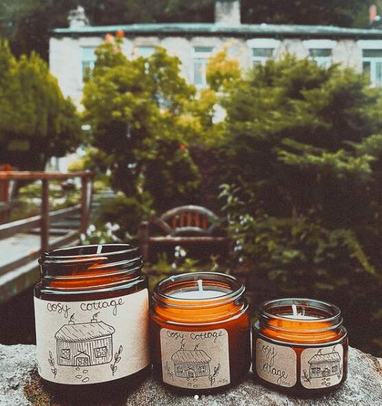 cozy cottagecore candles