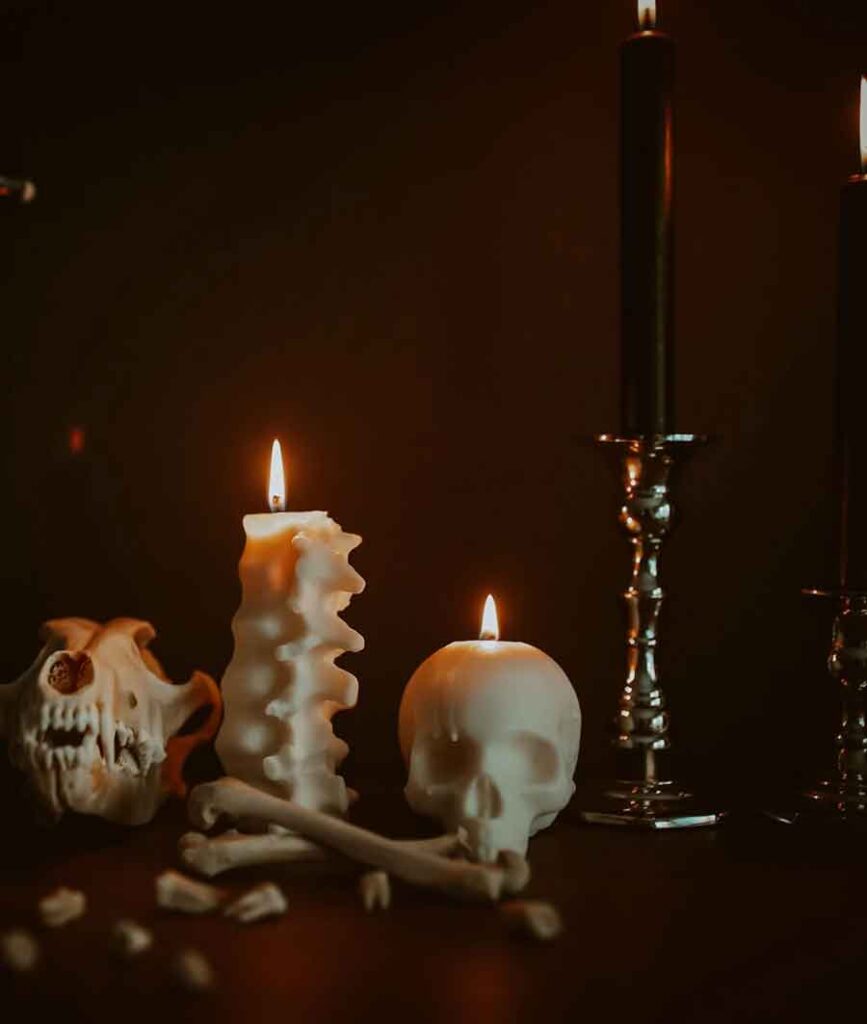 spooky chic candles