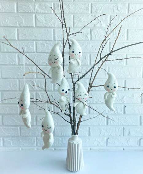 Cute Halloween Ghost Ornament Decor
