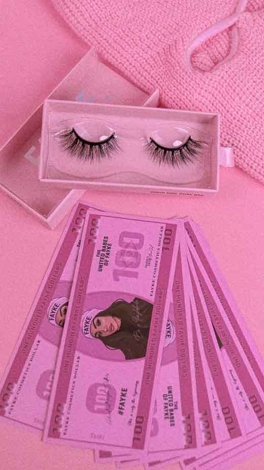 gangsta pink lashes baddie aesthetic wallpaper for iphone