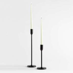 Handcrafted Black Taper Candle Holders