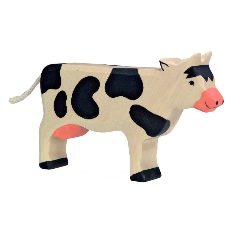 Wooden Cow Farm Animal by Holztiger
