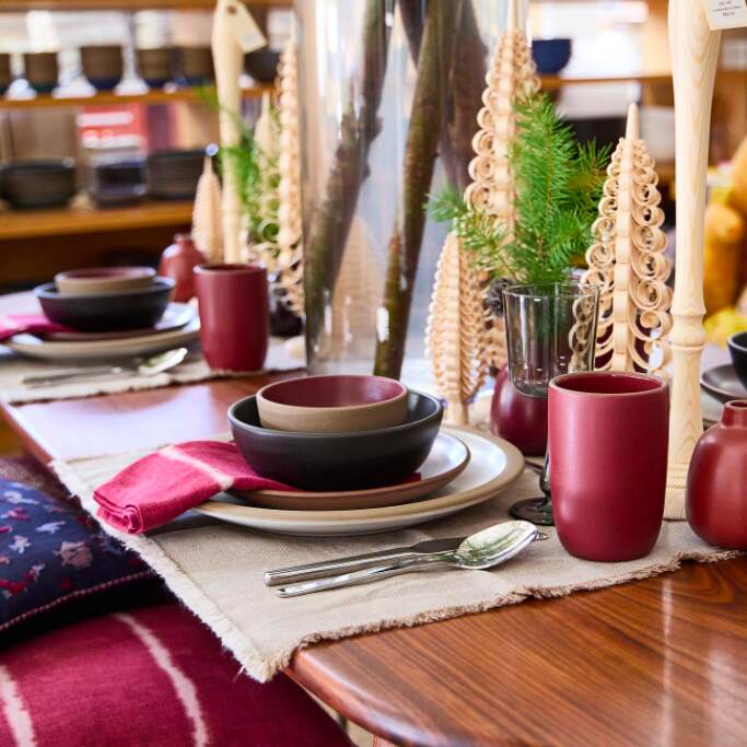 rustic christmas table dinnerware and wood decor dinnerware made in usa