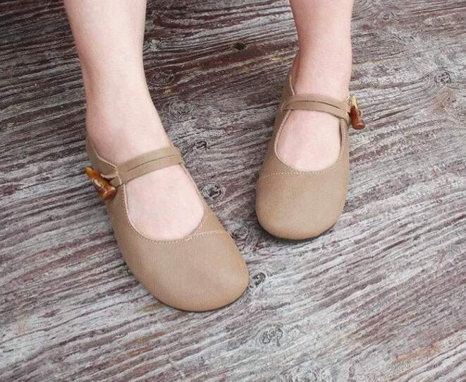Soft Sole Beige Mary Jane