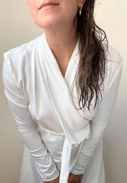 The Robe: Organic Pima Cotton Long White Robe 