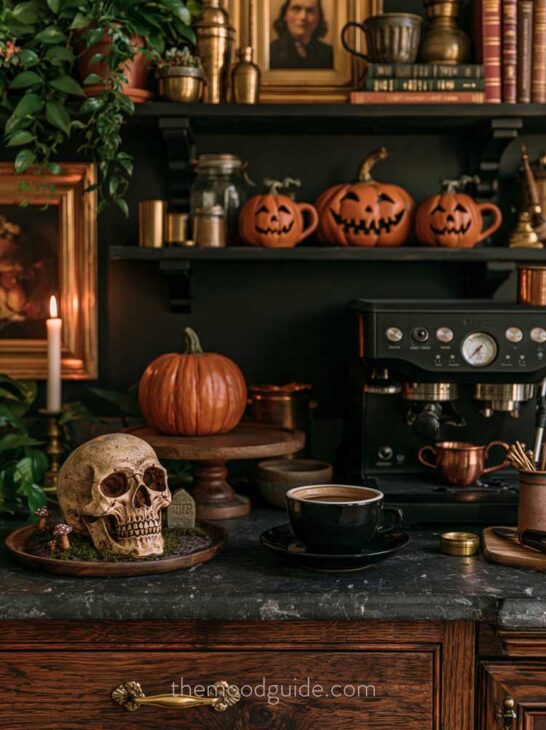 jack-o'-lantern for a witchy decor mood