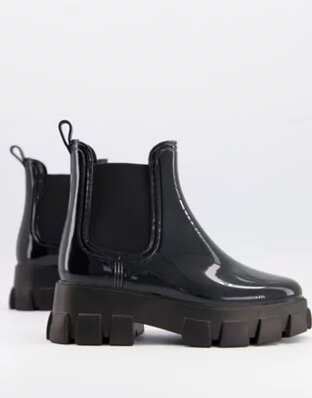 Black Chelsea Chunky Boots, Asos