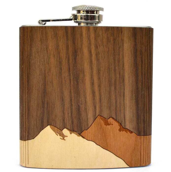 Handcrafted Wooden Flask Handcrafted In The USA
