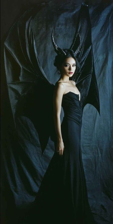 bat woman luxury aesthetic costume idea for Halloween