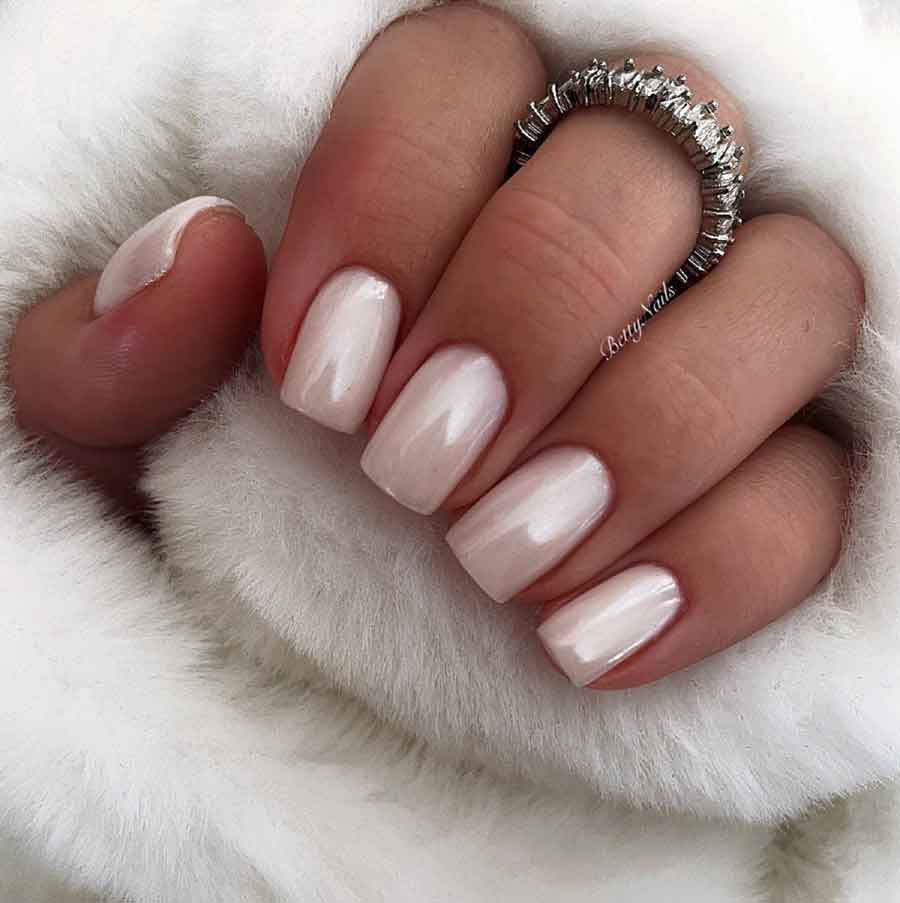 glazed donut pearly nails