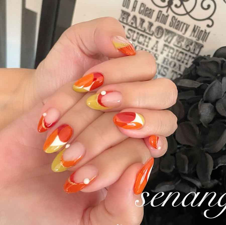 hermes luxury nail design