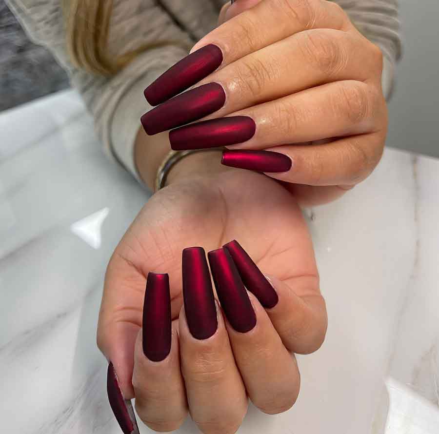 long red luxury nails
