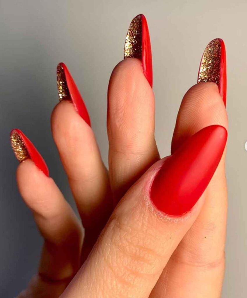 louboutin luxury red nails