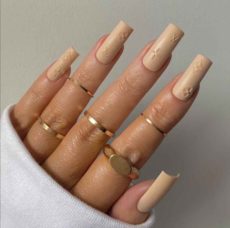 Louis Vuitton Nails Inspiration and Ideas: Your Guide To Luxurious Nails -  Nail Aesthetic