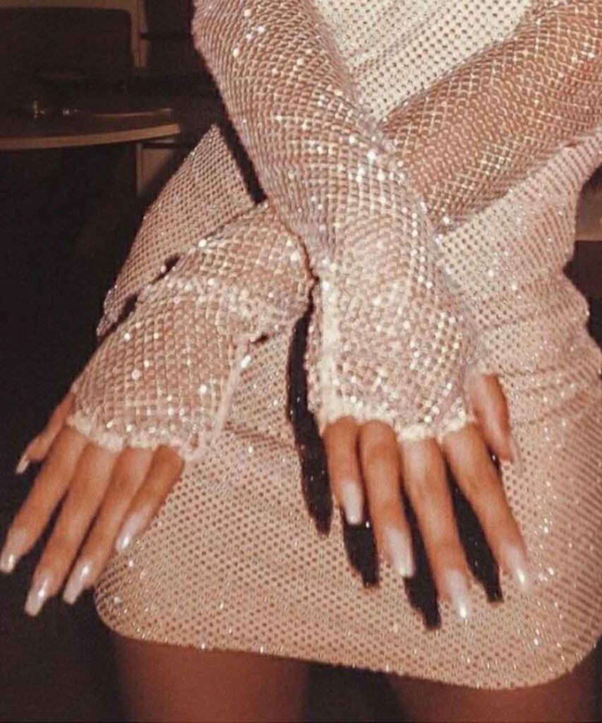 luxury glazed nails aesthetic