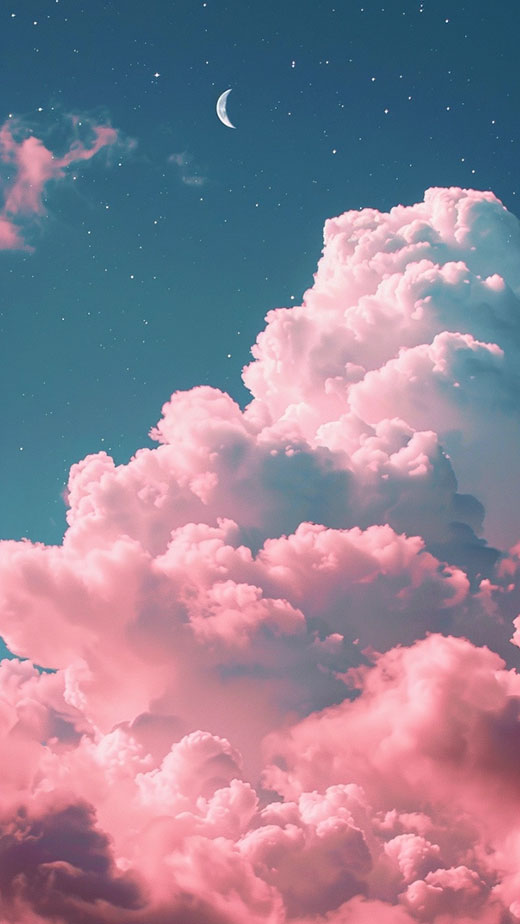 aesthetic moon wallpaper background free