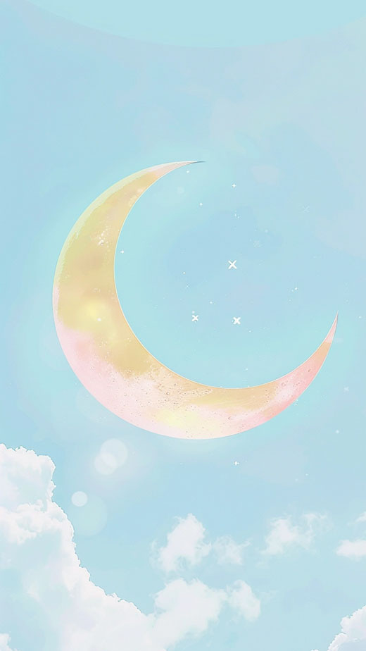 aesthetic cute moon sailor moon wallpaper for iphone