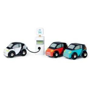Non Toxic Wood Smart Car Toys Set