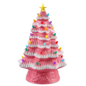 Ceramic Nostalgic Pink Christmas Tree