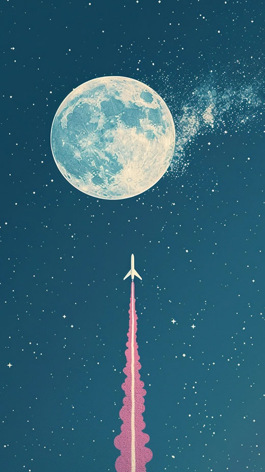 moon space aesthetic wallpaper  for iphone