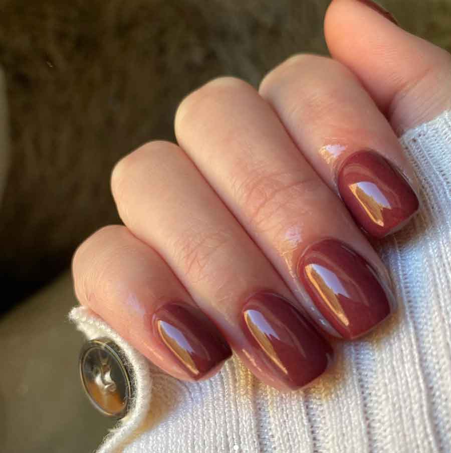 thanksgiving easy simple short nail