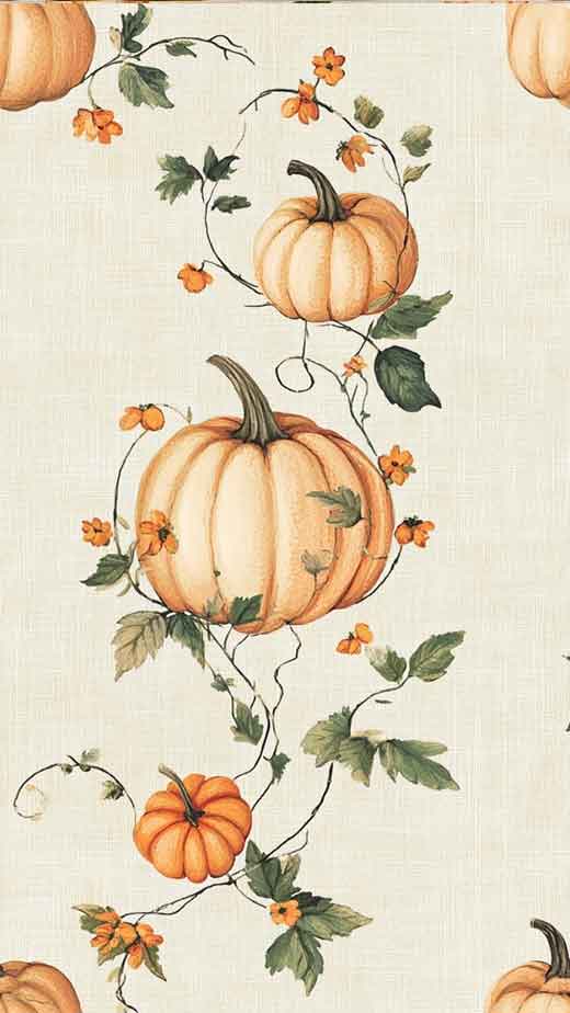 vintage aesthetic pumpkin pattern aesthetic wallpaper free for thanksgiving