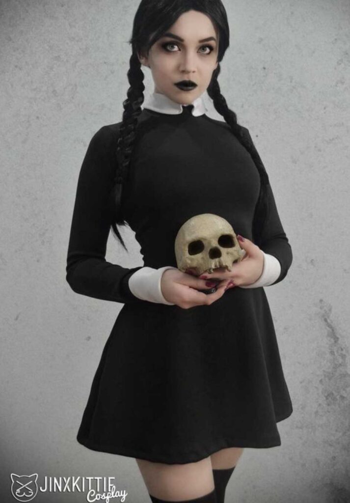 wednesday addams aesthetic halloween costume