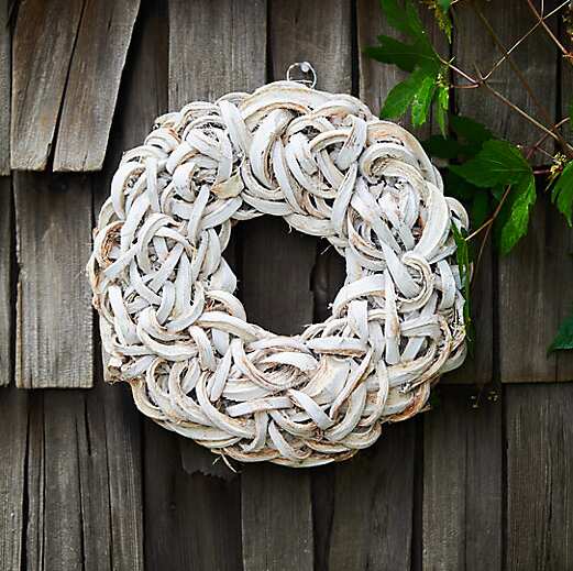 Dried Coco Slice Rustic Christmas Wreath 15.75"