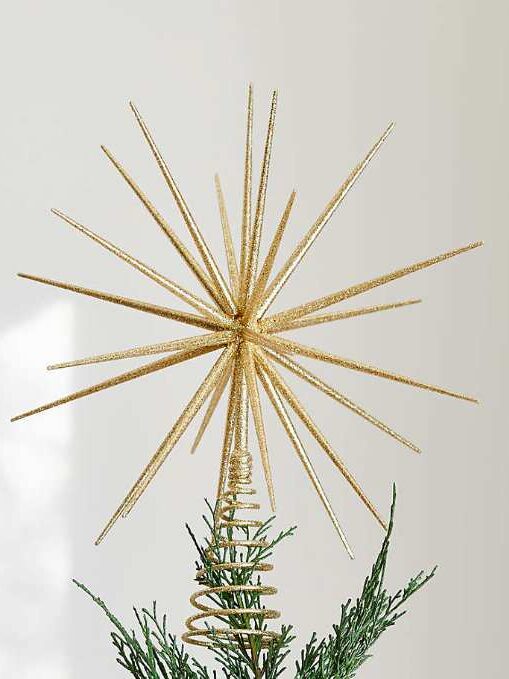 Glitter Gold 3D Star Christmas Tree Topper