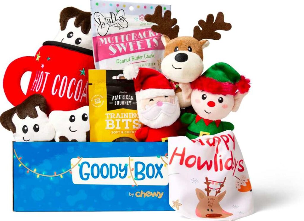 Goody Box Holiday Dog Toys, Treats, & Accessories