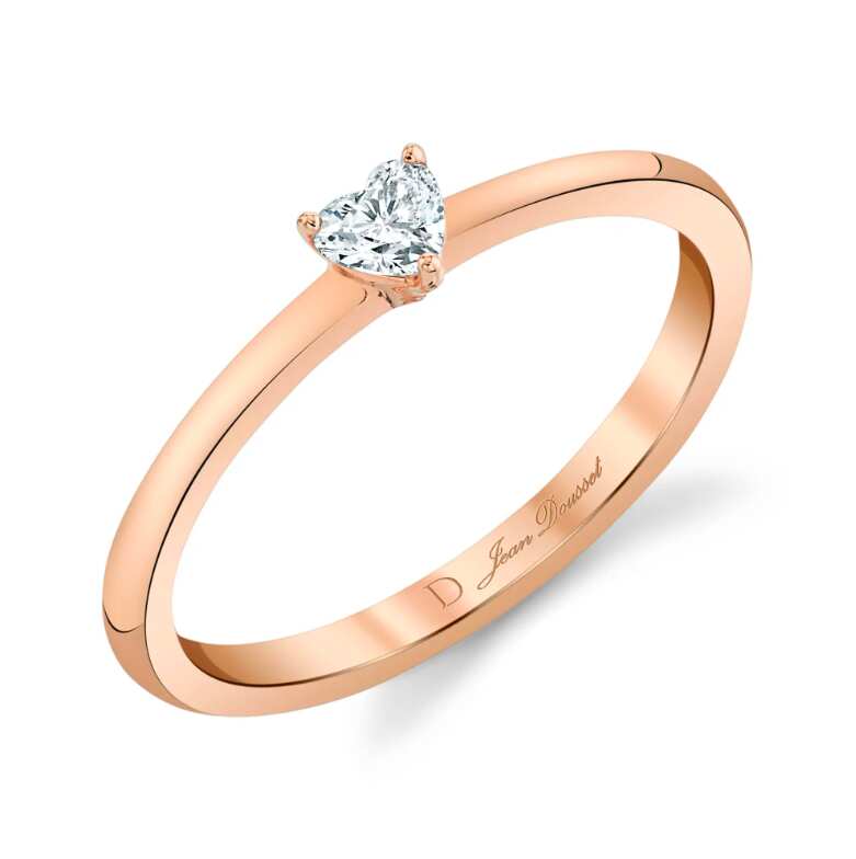 Girlish Luxury Jewelry Gift - La Petite Diamond Heart Ring