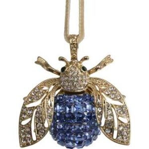 Blue Sparkle Bee Hanging Ornament
