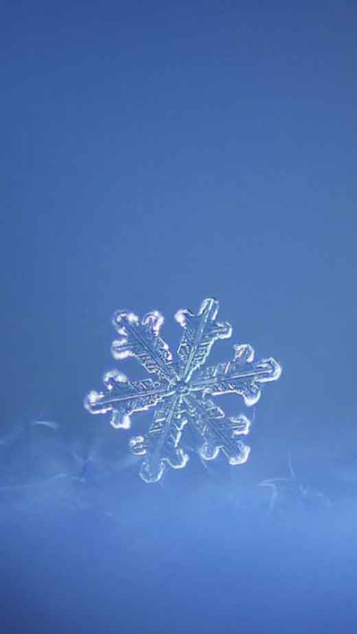 blue winter aesthetic wallpaper snowflake simple