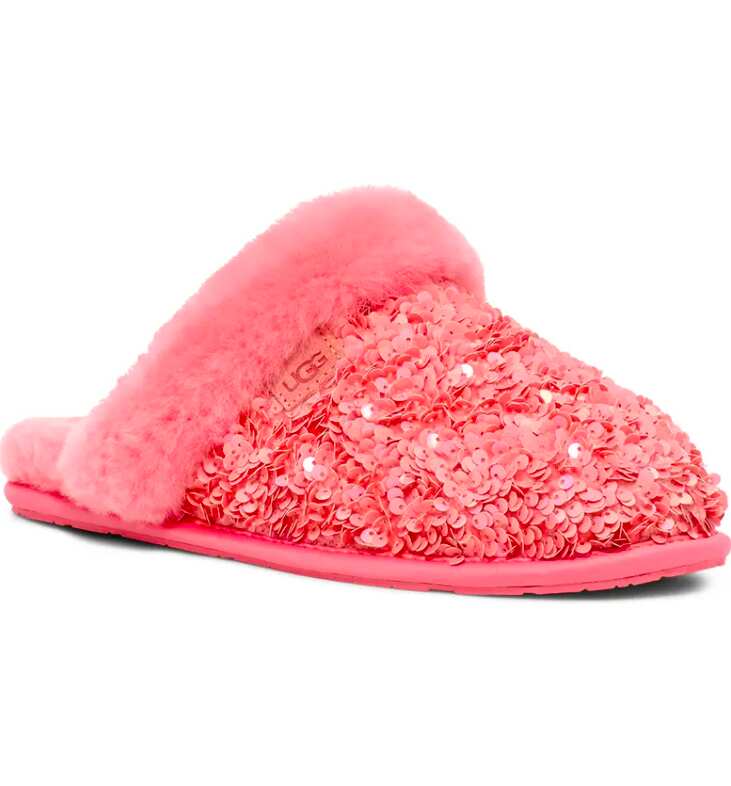 Girlish Comfy Gift - Scuffette II Chunky Sequin Slipper