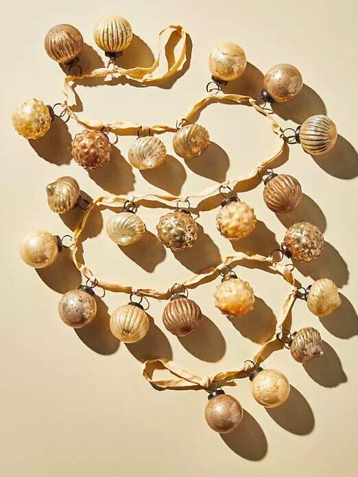 Gold Mercury Glass Garland