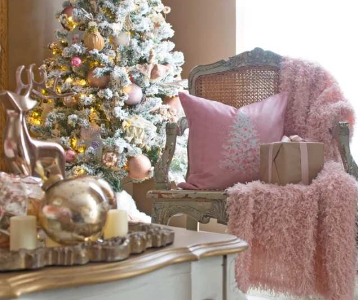 These Pink Christmas Pillows Will Girly Up Your Decor