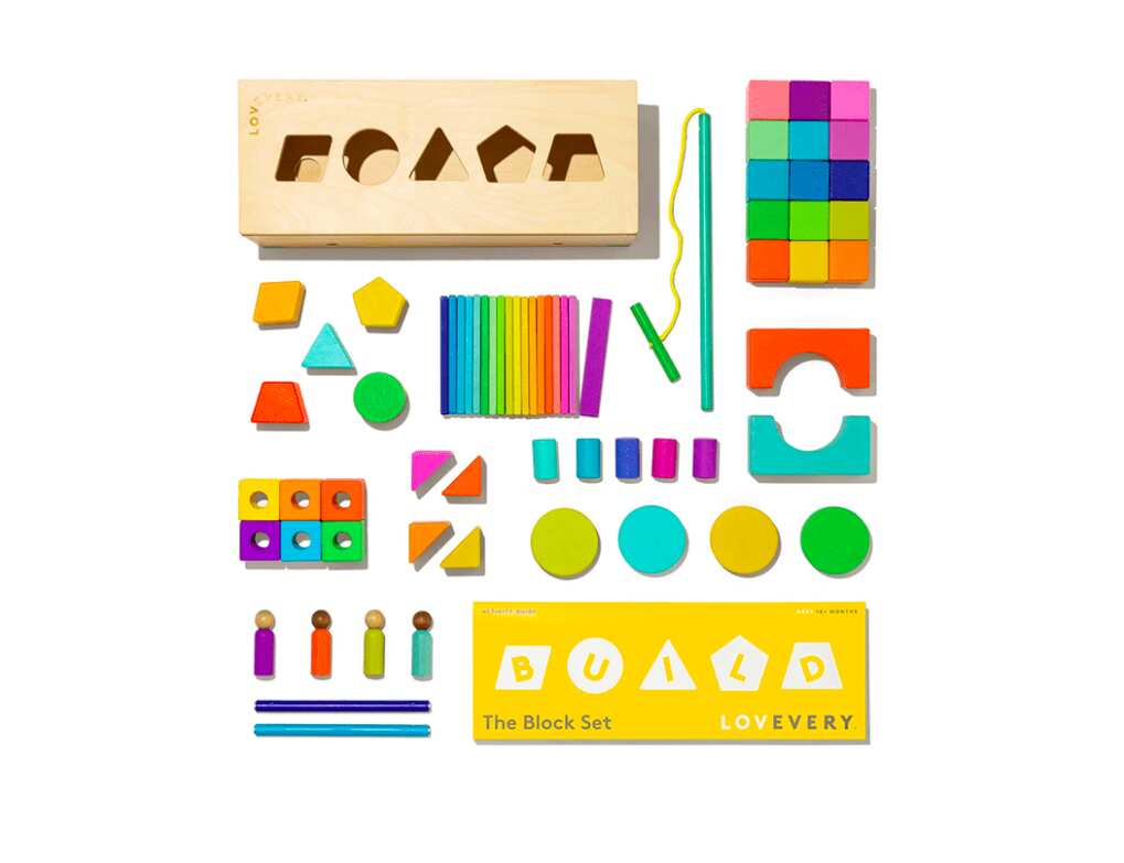 Wooden Rainbow Blocks Box Set, by Lovevery