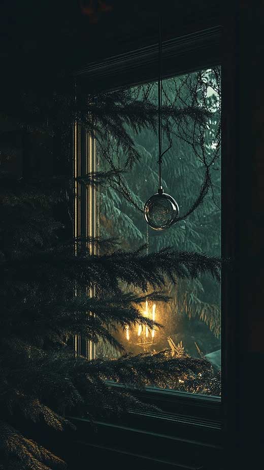 moody minimal dark aesthetic christmas wallpaper for iphone