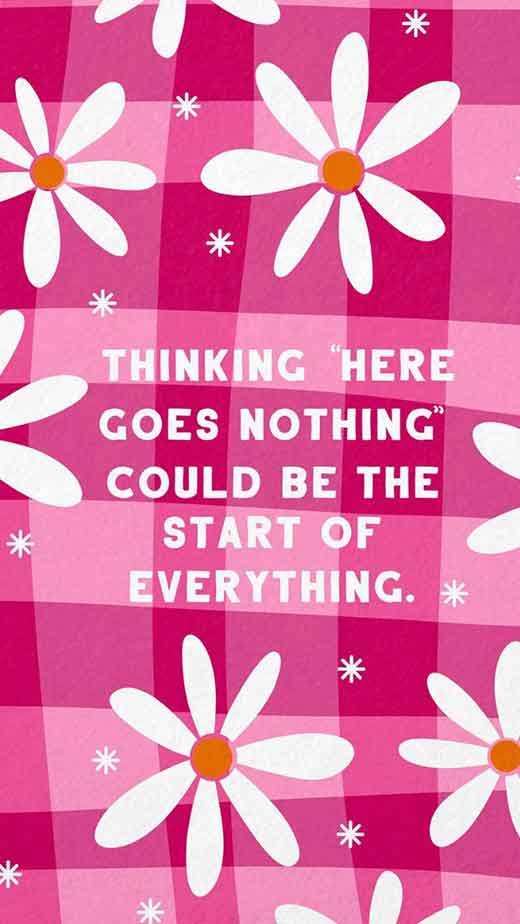 preppy aesthetic quote wallpaper hot pink