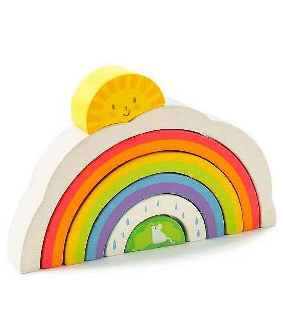 Rainbow Tunnel Wooden Toy, by Tender Leaf Toys