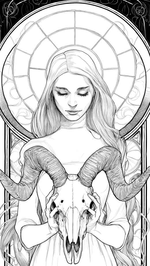 black and white Aries zodiac signs wallpaper